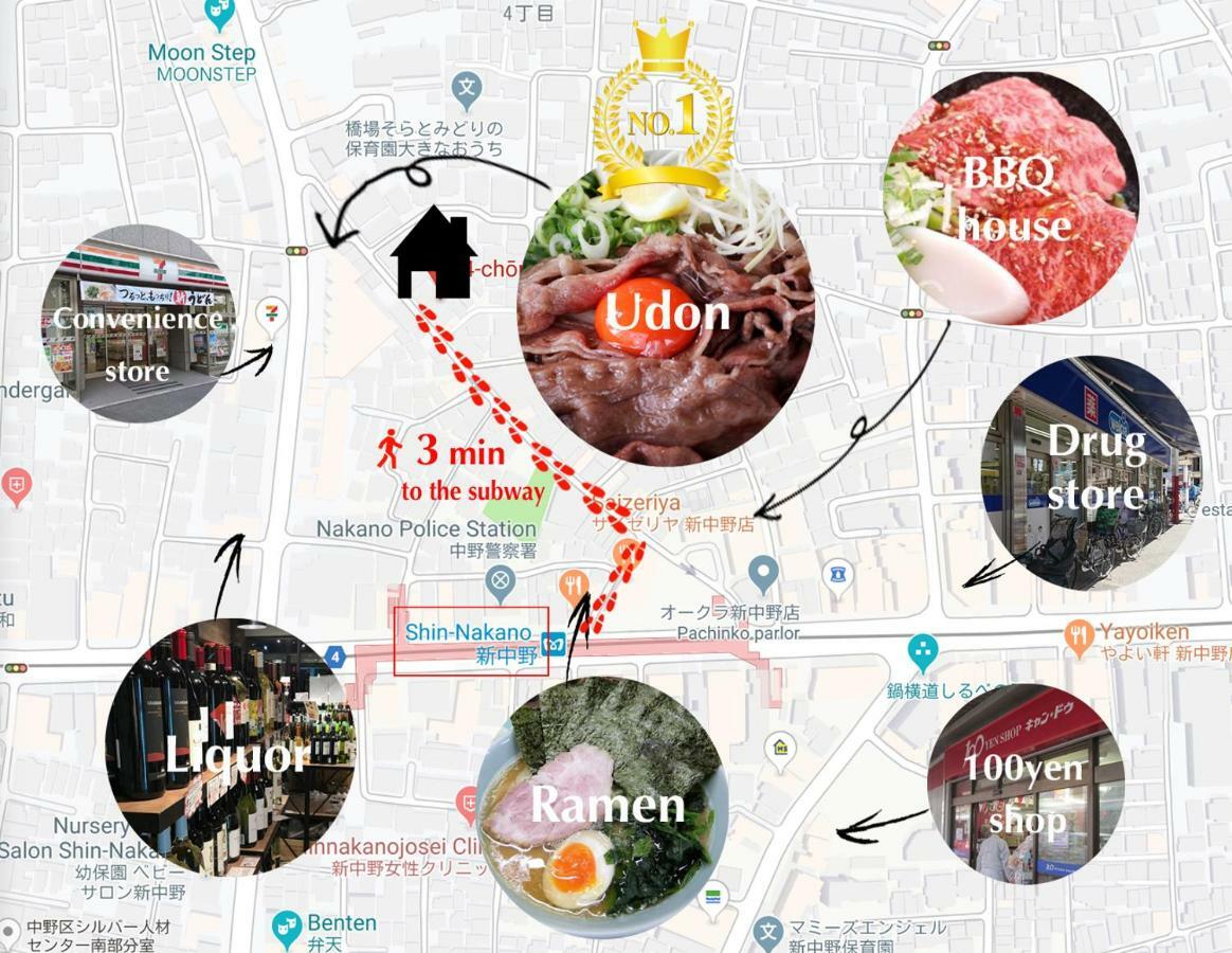 Smile Stay Shinnakano Токио Экстерьер фото